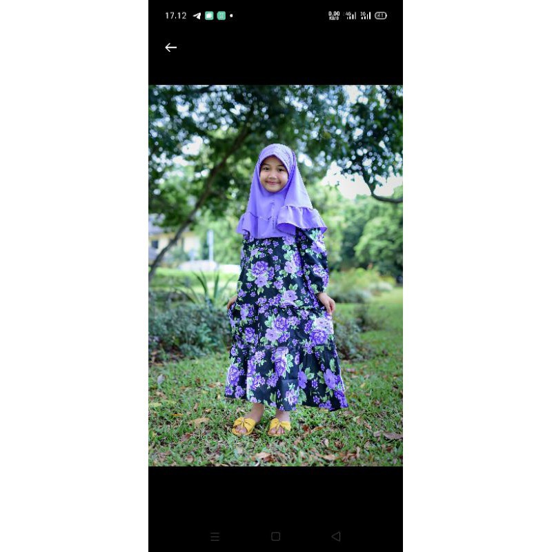 OBRAL CUCI GUDANG MURAH GAMIS ANAK BUNGA