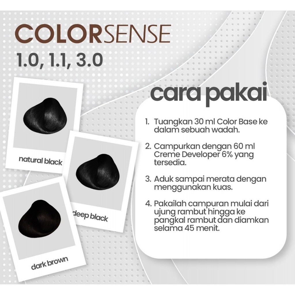 ColorSense Cat Rambut / Color Sense Toning Rambut Hitam Coklat