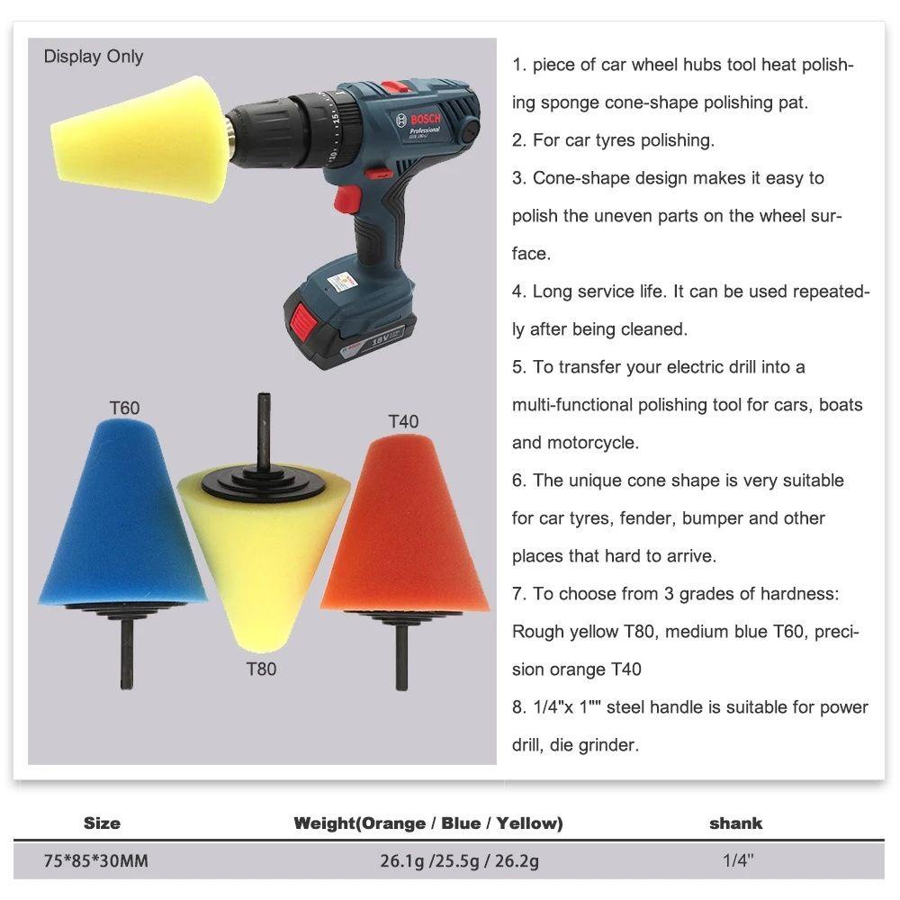 Lanfy Spons Poles Roda Aksesoris Mobil Auto Tools Car Polisher Hub Buffing Burnishing Ball Spons Poles Ban