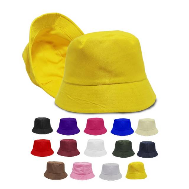 BUCKET HAT ANAK POLOS / BUCKET POLOS ANAK USIA 1-8 TAHUN LAKI PEREMPUAN KUALITAS PREMIUM TERMURAH !!