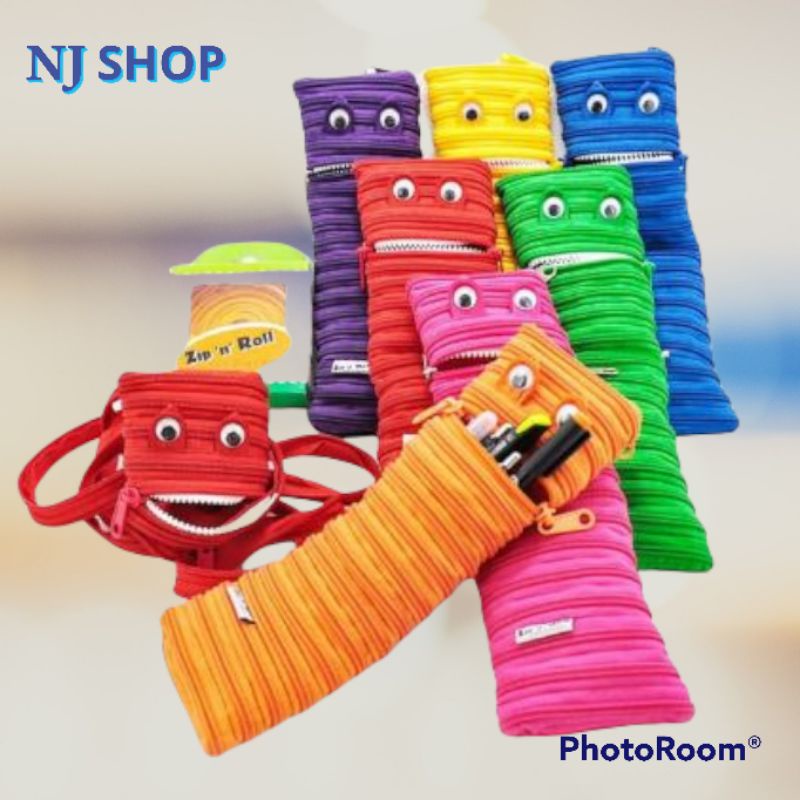 

[Zip n Roll] - TEMPAT PENSIL STATIONERY POUCH LONG MONSTER/SP-002