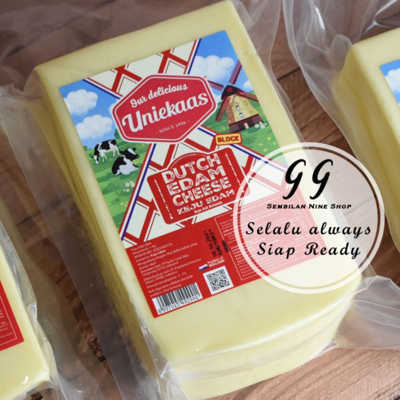 Keju EDAM Uniekaas 1 KG Dutch Edam Cheese Kualitas Premium Quality