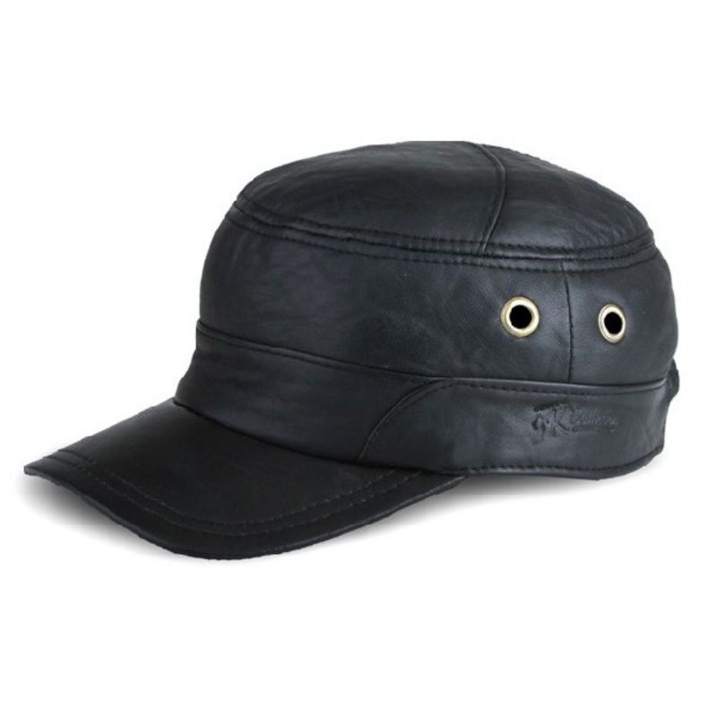 topi kulit pria - topi kulit asli garut