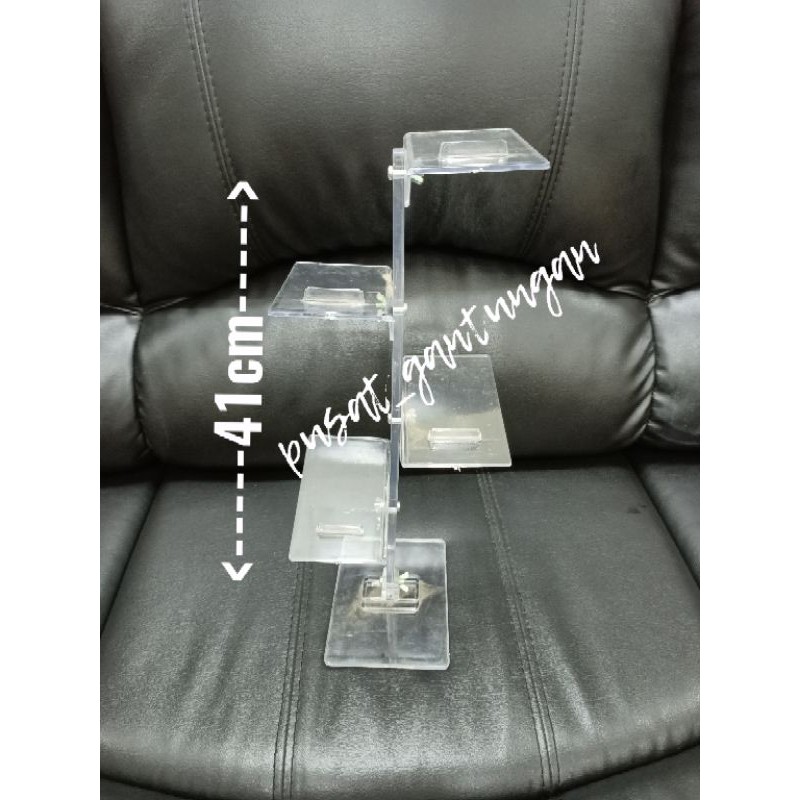 Display Sepatu Akrilik 4 Tingkat | Acrylic Mika Sepatu 4 Susun