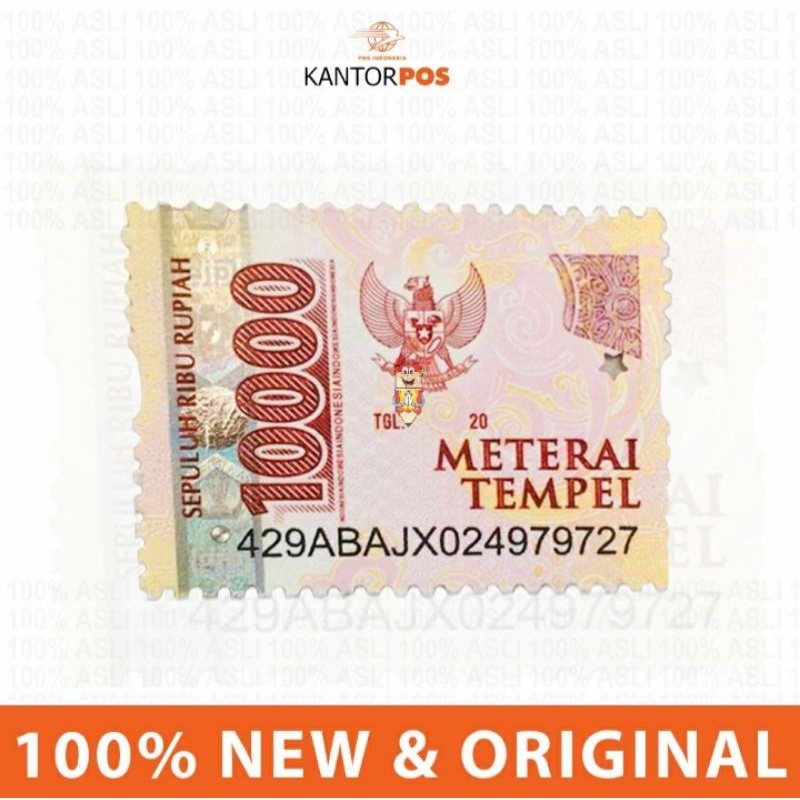 

Materai 10000 original