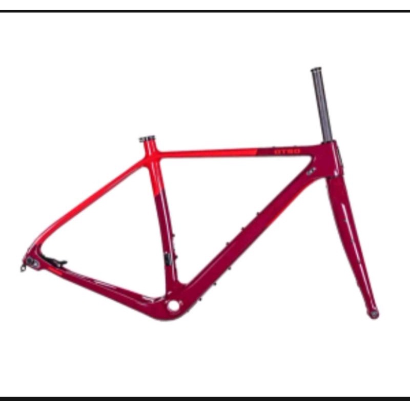 FRAME SET ROAD BIKE or GRAVEL OTSO WAHEELA CARBON BRUGUNDY RED 
