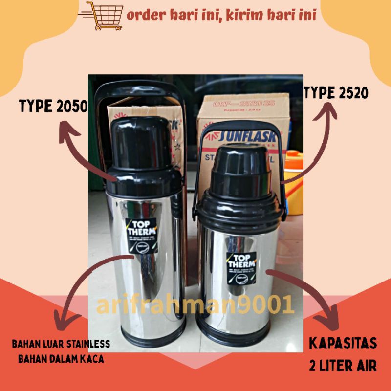 SALE!! THERMOS AIR PANAS TERMOS AIR STAINLESS 2050-2820 SUNFLASK VACUM FLASK