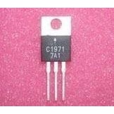 Power Transistor 2SC1971 to 220  Mitsubishi  (Original hand second).Aplication  for VHF RF Power Amp