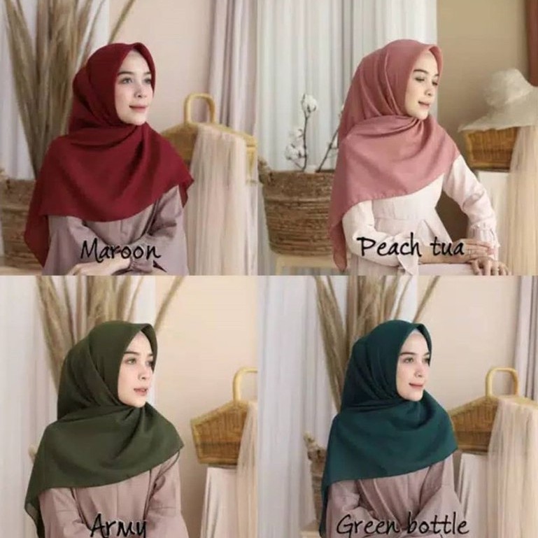 HELEN_SHOP86  HIJAB BELLA SQUARE   /  JILBAB POLYCATTON  /  KERUDUNG BELA  /  SEGIEMPAT POLOS