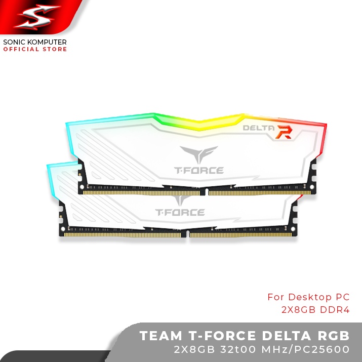 Team Delta DDR4 RGB PC25600 3200Mhz Dual Channel 16GB (2x8GB)