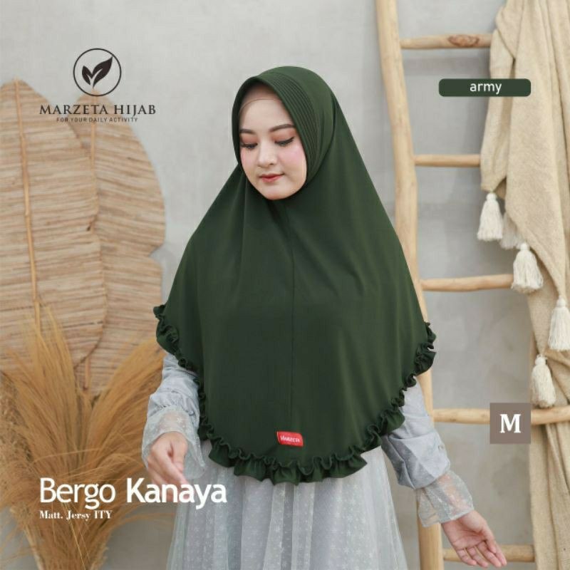 Bergo kanaya size M hijab syar'i rempel marzeta hijab