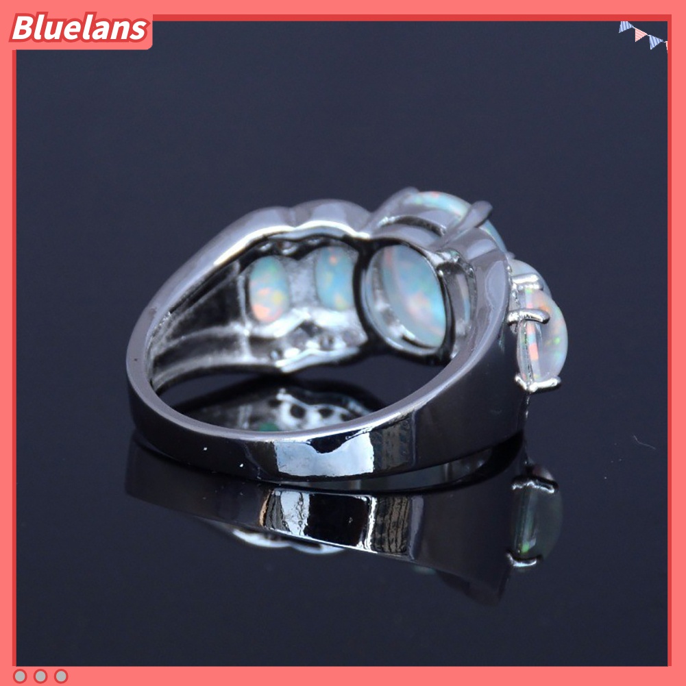 Cincin Opal Tiruan Bentuk Oval Untuk Wanita