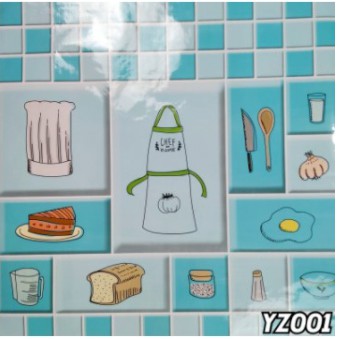 DISKON !!! Sticker Dapur &amp; Kamar Mandi ANTI AIR, ANTI MINYAK Uk 60CM X 5M TERMURAH