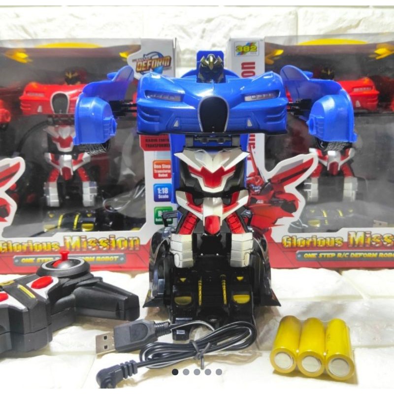 Mainan anak Robot Transformer RC remot kontrol