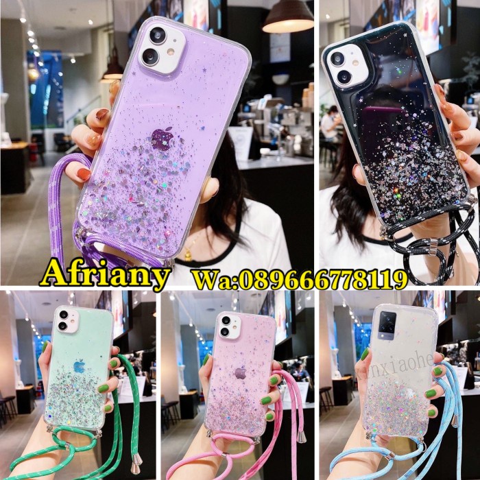 

Kusus Hari Ini Case Tali Nagita Iphone 13 Pro Lanyard Glitter Gantungan Terbatas