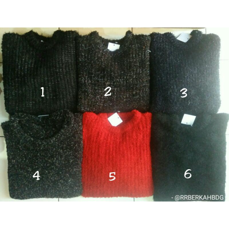 Sweater O Neck Basic Bulu Supersoft Kualitas Ekspor (Section 1)