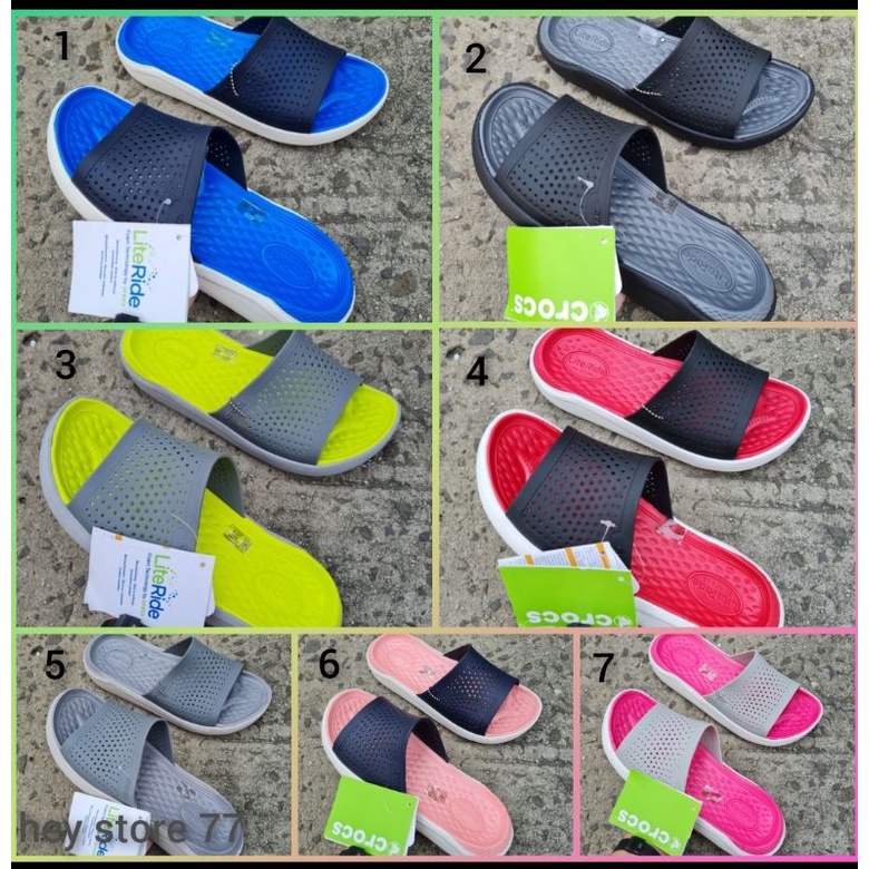 Sandal Crocs Literide Slide Man / Sandal Selop Pria Crocs