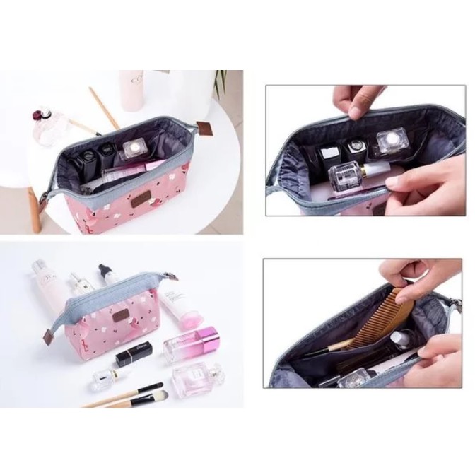 Diraya Tas Kosmetik Cube Pouch Travelling Cosmetic Organizer