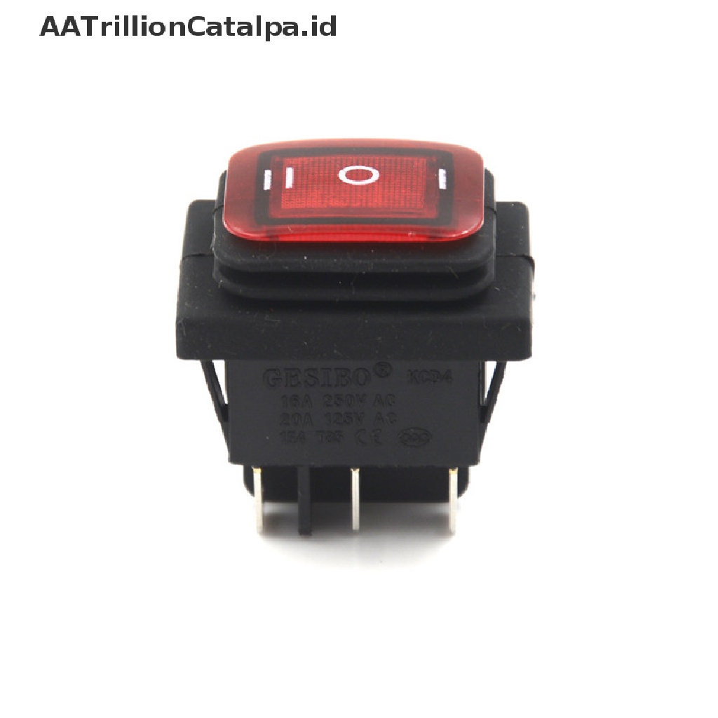 Aa Saklar Rocker Switch 3 Posisi 6Pin DC 12V Anti Air Dengan Lampu LED Untuk Mobilperahu