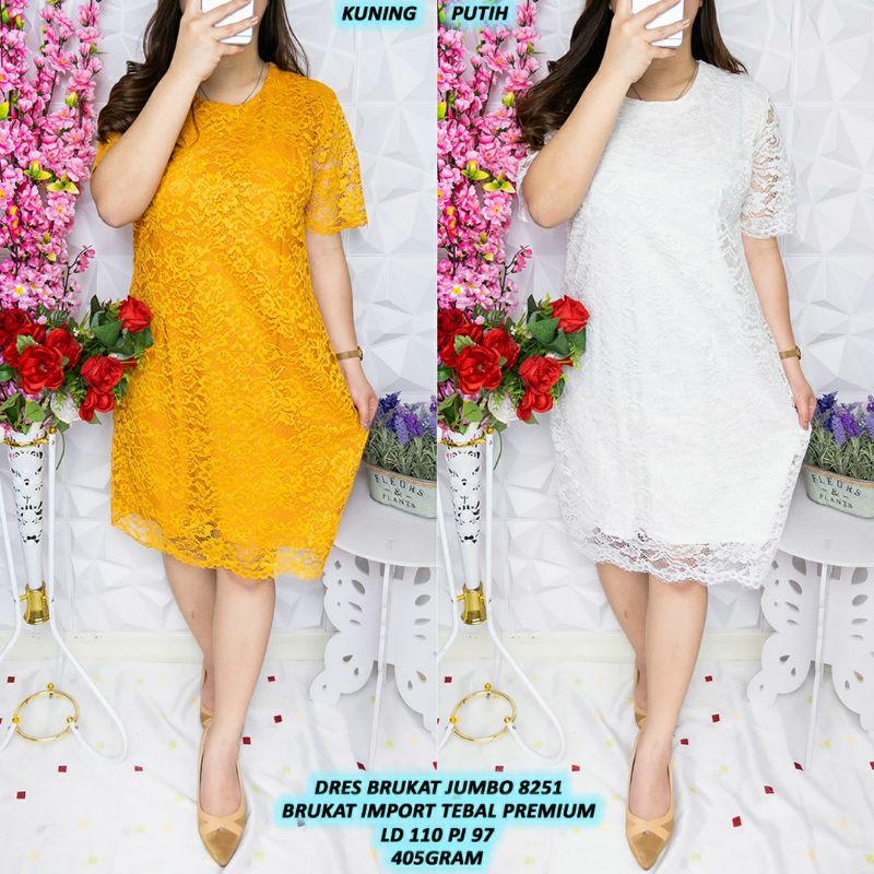 Jumbo.. dress wanita  jumbo/dress natal/dress gereja