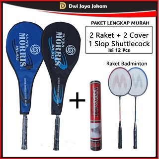 PAKET LENGKAP Raket Badminton Dan Shuttlecock | Shopee ...