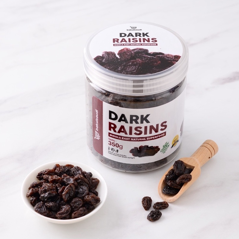 Kismis Hitam Dark Raisins Organic Premium Original 100% / Dark Raisin Organik