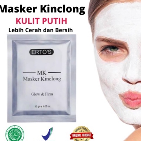 [ORI] MASKER WAJAH KINCLONG Mencerahkan &amp; Melembutkan dengan Kandungan Kombinasi Whitening Agent dan Anti Oxidant ASLI ORIGINAL