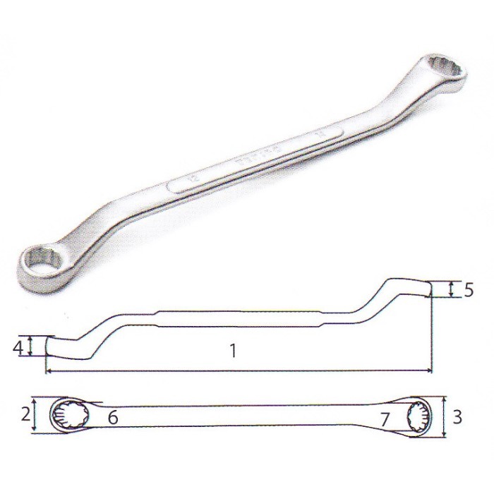 pas-ring-kunci- kunci ring 17 x 19 mm tekiro / box end wrench -kunci-ring-pas.