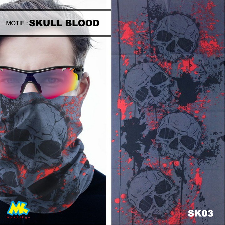 masker tengkorak / headband skull mask bandana masker berkendara