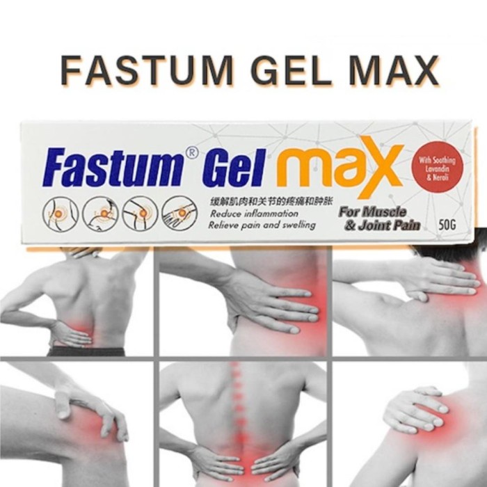 FASTUM GEL MAX, 50G (SPORE) TERMURAH