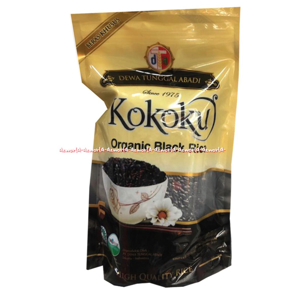 Kokoku Organic Black Rice 800gr Beras hitam Dengan kandungan seratnya tinggi bebas gula