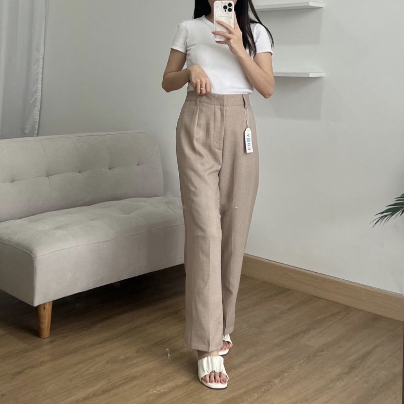 Celana Kulot Wanita Anti Kusut - Loose Pants Celana Kantor Rozel Misty Pants Patite