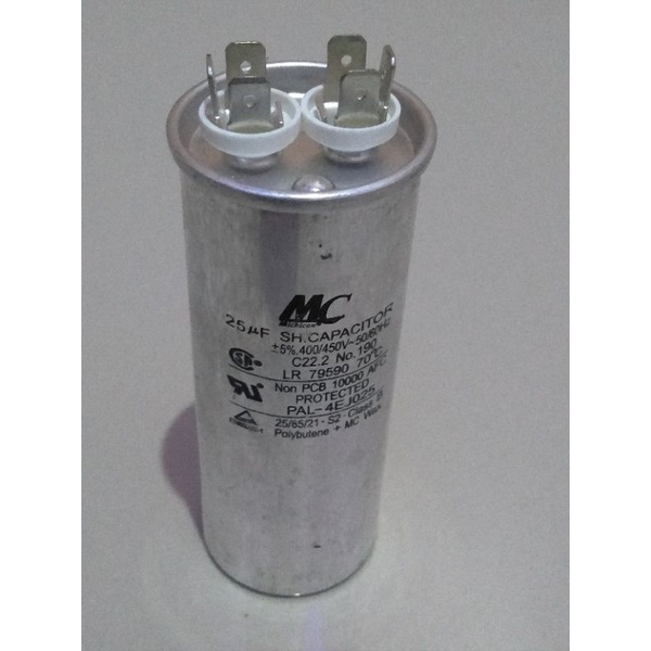 Capacitor outdor Ac sharp 3/4pk MC 25 uf