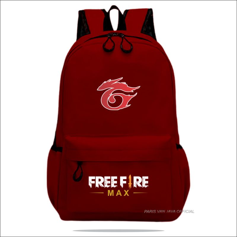 Tas FF anak laki laki Sekolah Backpack Kids Free fire MAX garena Premium PVJ