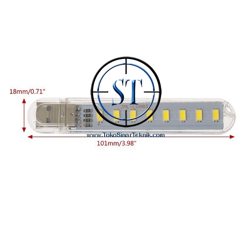 Lampu Led USB 8Led Type C SMD 5730 Putih Night Light Lamp Lighting Meja Darurat 5v Powerbank Baca Reading Laptop Komputer