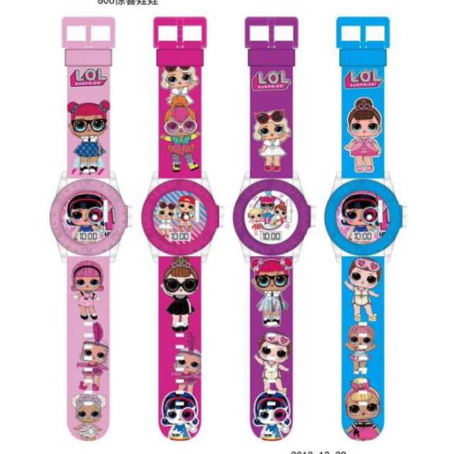 JAM TANGAN ANAK  LOL LAMPU MUSIK LED
