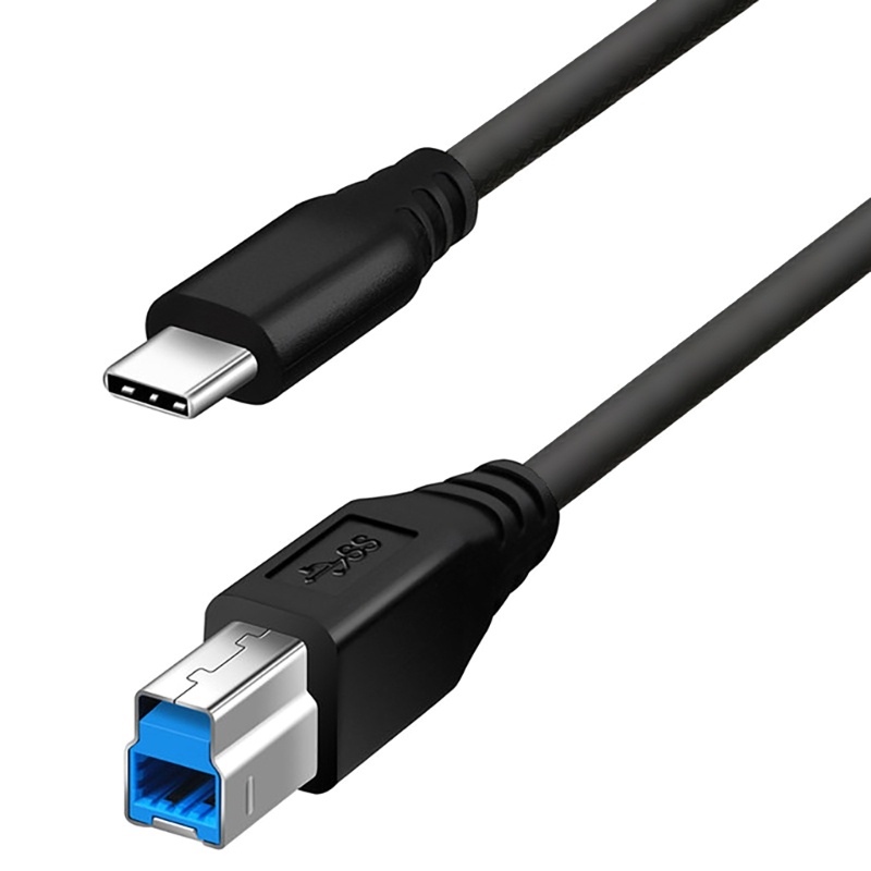 Btsg Kabel Printer USB Type-C Tipe C Ke USB-B 3.0 5Gb Kabel Kecepatan Cepat Untuk MacBooks Komputer PC Laptop Scanner USB Printe