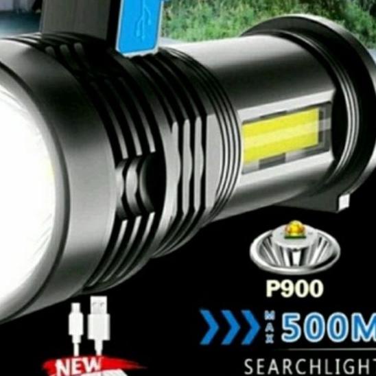 ✻ Senter LED+COB Jarak Jauh Super Terang/ Senter Tangan LED COB MX-7501 ✦