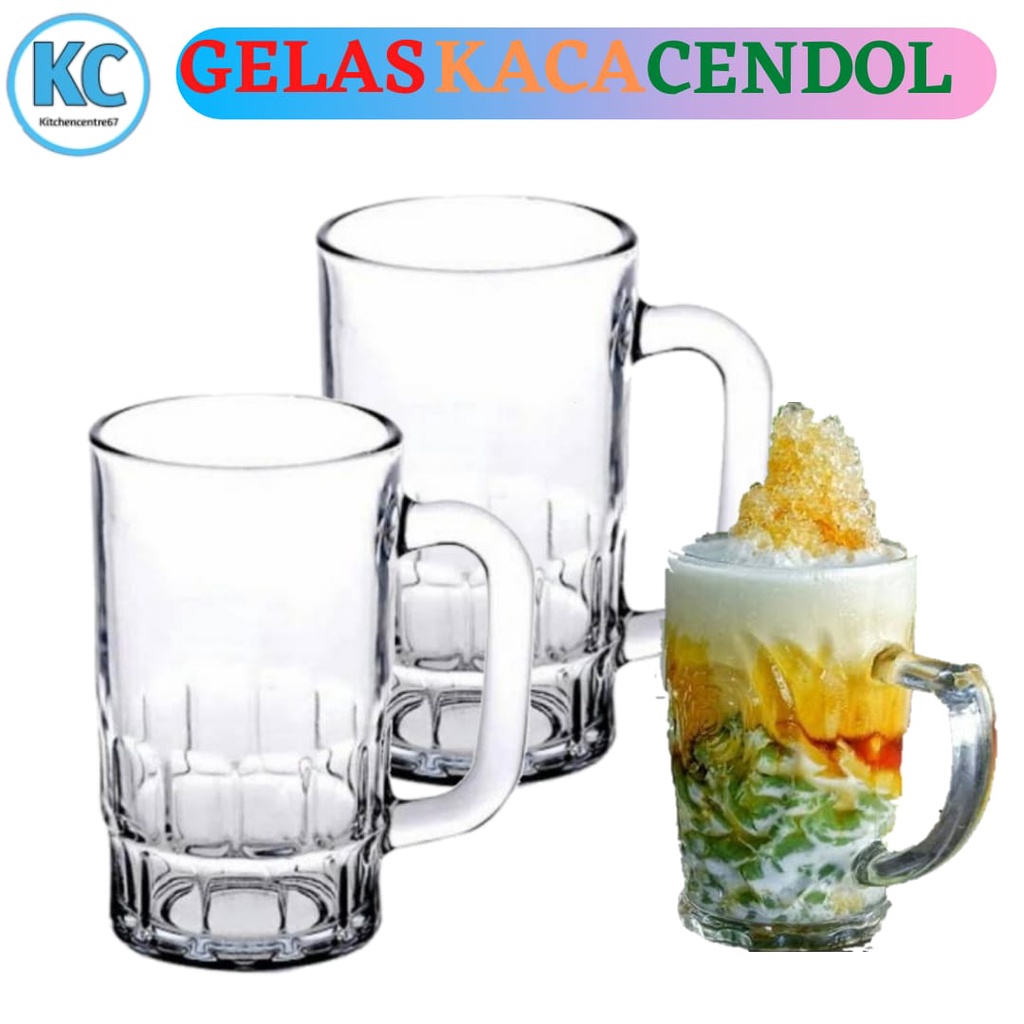 Gelas Kaca Gagang Gelas Teh Gelas Cendol Gelas Gagang Beling Besar