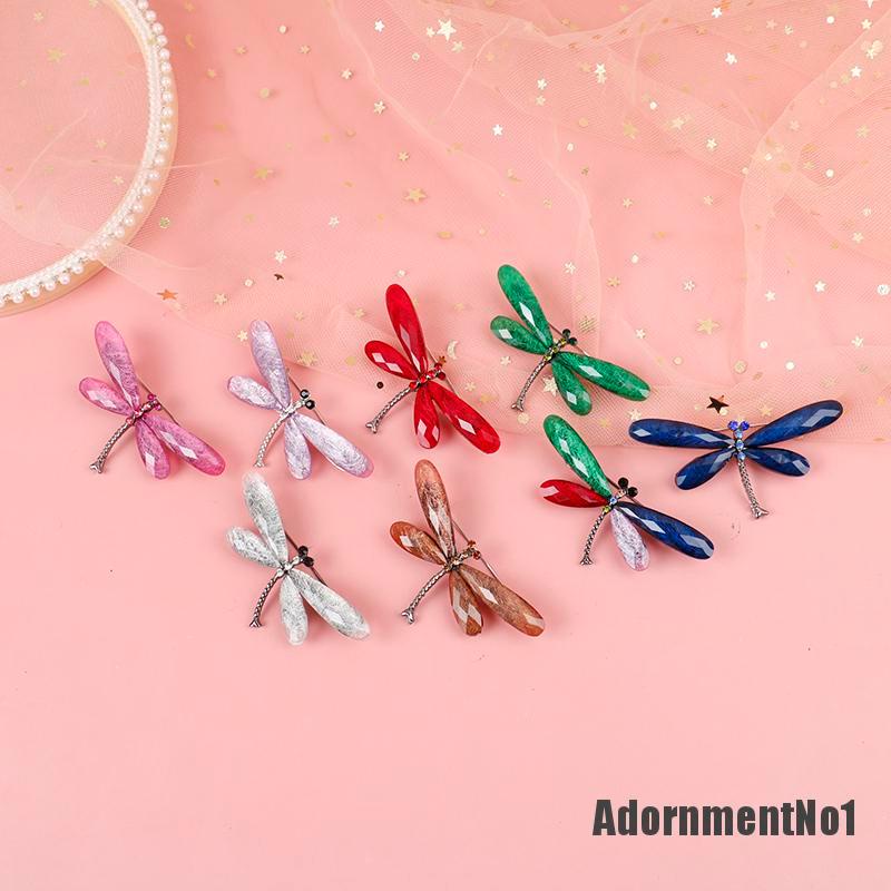 (Adornmentno1) 1pc Bros Pin Bentuk Capung Untuk Wanita