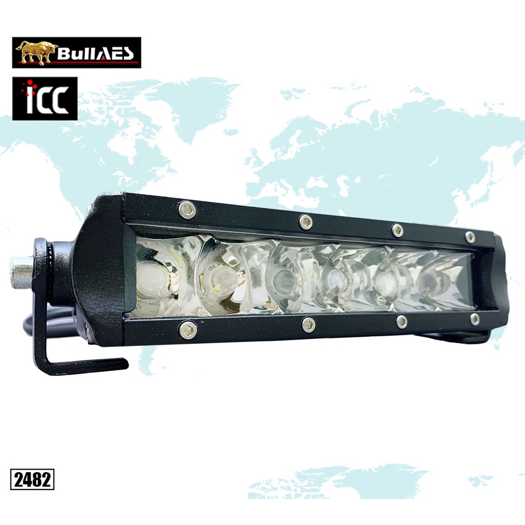 Lampu Tembak 6 Mata Lurus Besar Lensa 30 Watt Thunderlight HJG