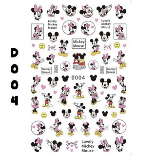 Sticker Kuku Disney Mickey Minnie Donald Winnie the pooh Nail Art / Stiker kuku tipis Manicure Pedicure KU032