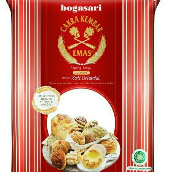 

TERMURAH cakra kembar EMAS Bogasari Premium Oriental 5 kg Kode 731