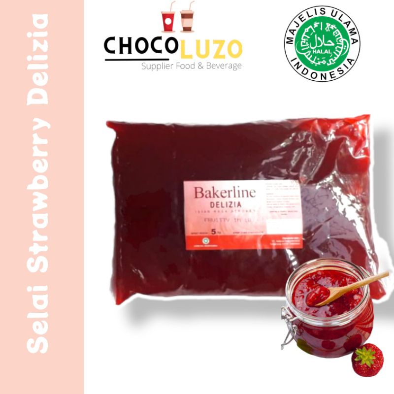

250 Gram Selai Buah Bakerline Delizia (Roti Bakar, Bomboloni)