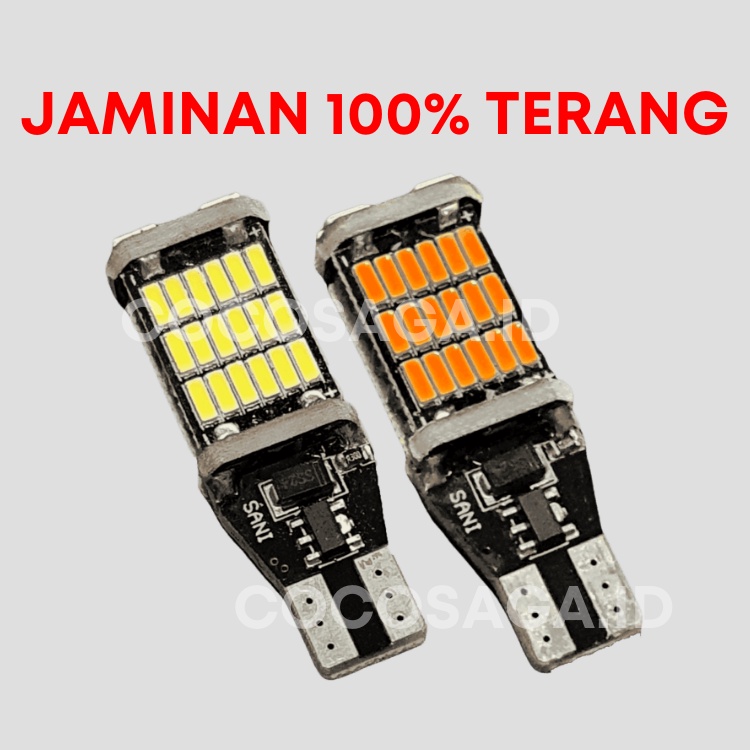 LED SUPER BRIGHT - SEIN DAJJAL - T10 T15 W16W CANBUS  SENJA, SEIN, MUNDUR 45 TITIK