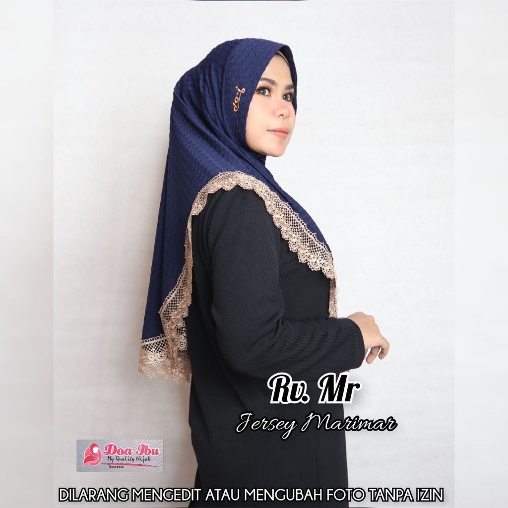 JILBAB MARIMAR - PLISKET SOFTPET RENDA PRADA ( M) - HIJAB DOI ORI