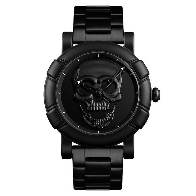 Jam Tangan SKMEI 9178 Watch Jam Tangan Pria Wanita Tengkorak Skull Digital Analog Tali Stainless