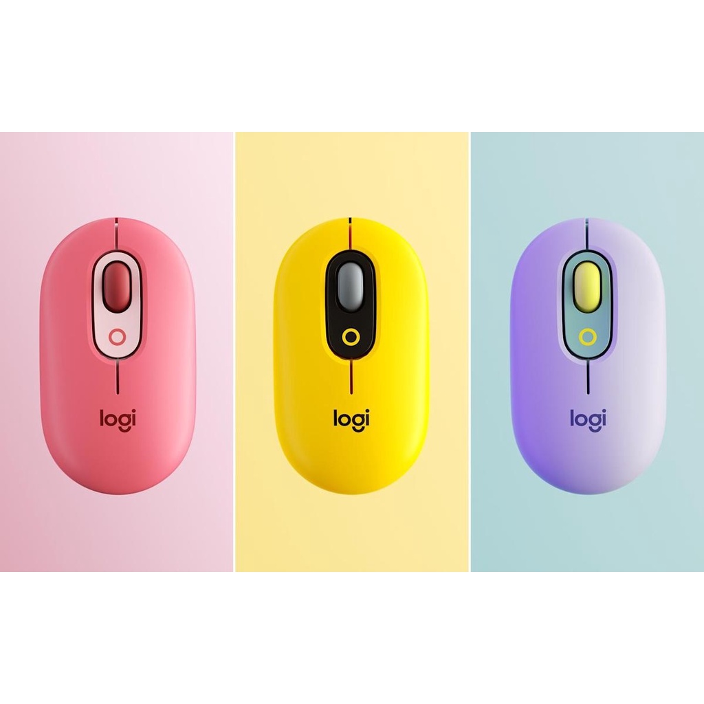 Logitech POP Mouse Wireless Bluetooth Silent Emoji Keys