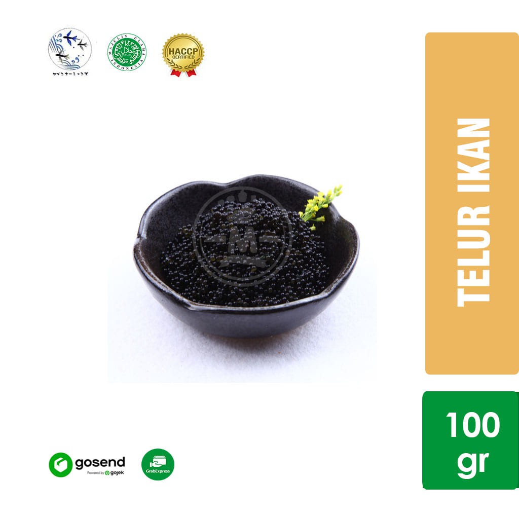 

Tobiko Hitam / Black Caviar / Telur Ikan Terbang [100 gr] KHUSUS GOSEND
