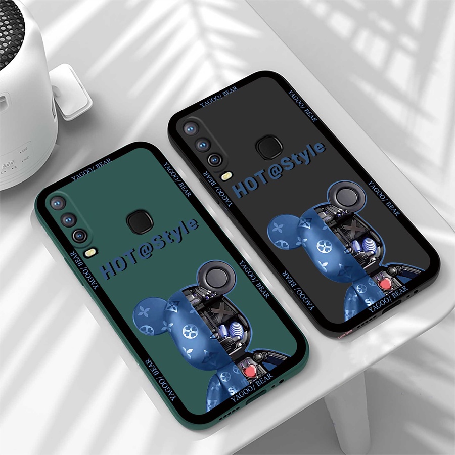 Soft Case Silikon Motif Beruang Mekanik Untuk Huawei Y6P Y7A Y6 Pro Y7 Pro 2019 Y9S P30 Lite Nova 7i Nova 5T Nova 3i